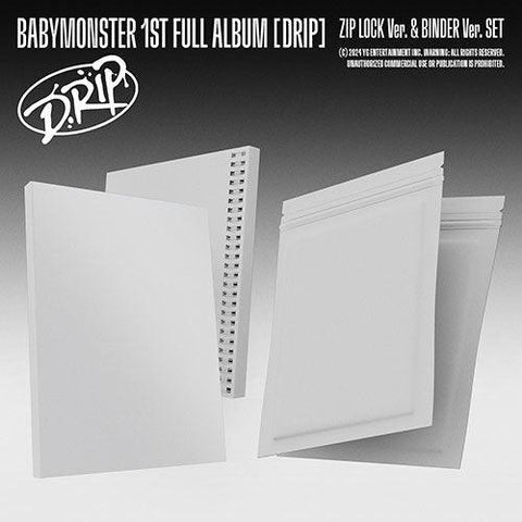 BABYMONSTER  1st FULL ALBUM - DRIP (BINDER Ver./ZIP LOCK Ver.)