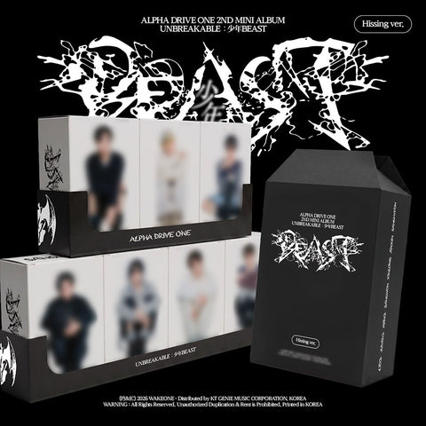 [APPLE MUSIC POB] ALPHA DRIVE ONE 2nd Mini - UNBREAKABLE : 少年BEAST (Hissing ver.)