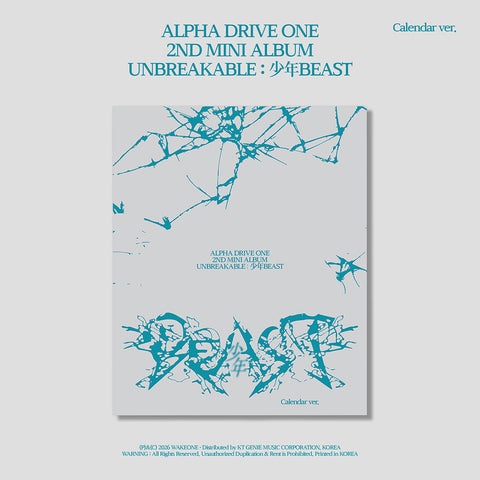 ALPHA DRIVE ONE 2nd Mini - UNBREAKABLE : 少年BEAST (Calendar ver.)