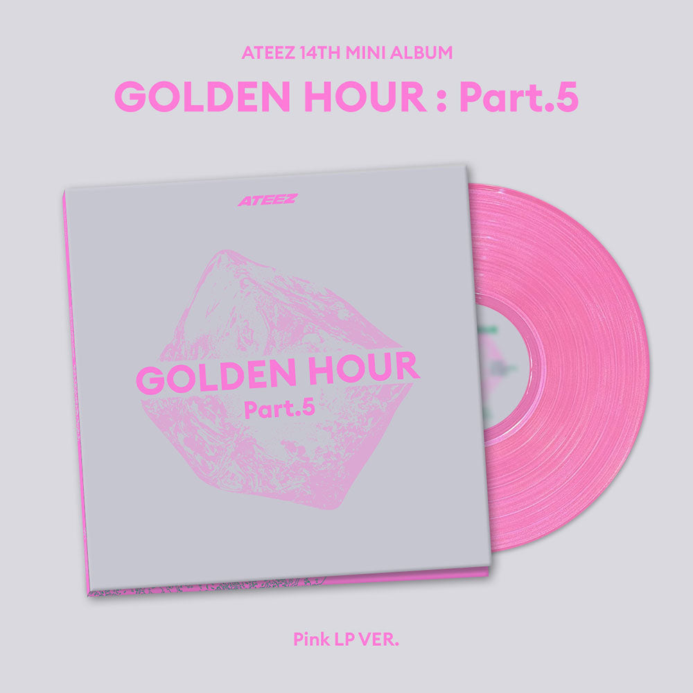 ATEEZ 14th Mini Album - GOLDEN HOUR : Part.5 (Pink LP VER.)