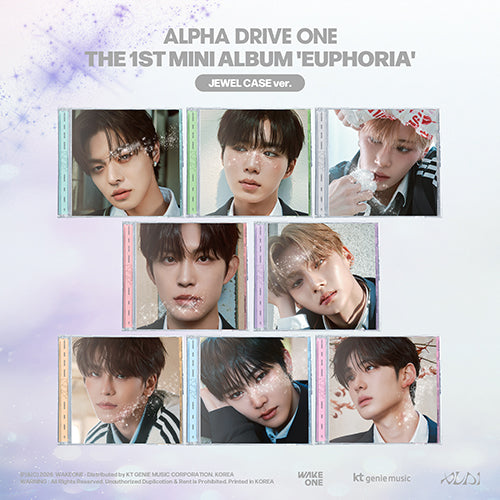 ALPHA DRIVE ONE 1st Mini Album EUPHORIA Jewel Case Version with Apple Music POB exclusive photocard