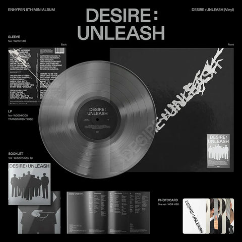 ENHYPEN 6th Mini Album - DESIRE: UNLEASH (Vinyl, LP)