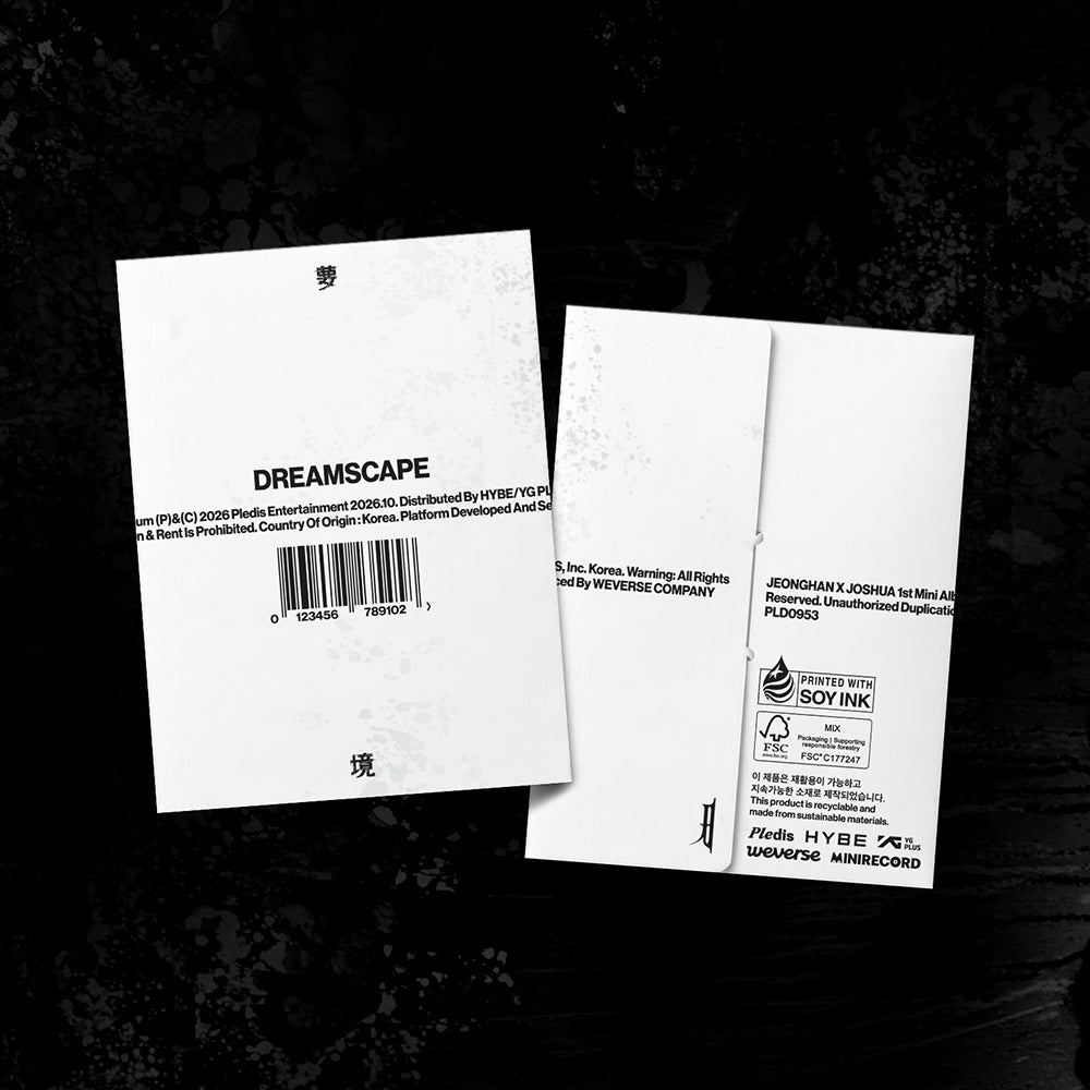 [APPLE MUSIC POB] Jeonghan X Joshua 1st Mini Album - DREAMSCAPE (Weverse Albums ver)