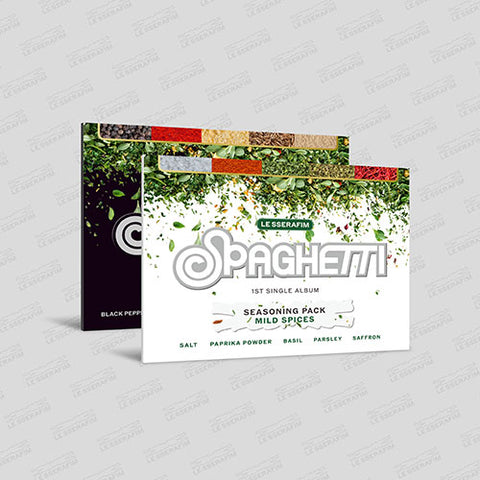 [EXCLUSIVE POB] LE SSERAFIM 1st Single Album -  SPAGHETTI (Weverse Album Ver.)