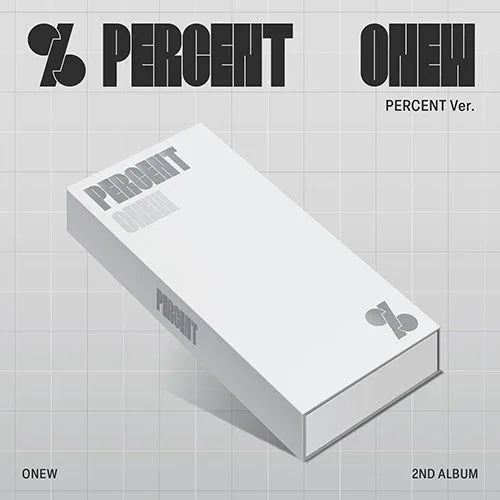[EXCLUSIVE POB] ONEW (SHINee) 2nd Album - PERCENT (PERCENT Ver.)