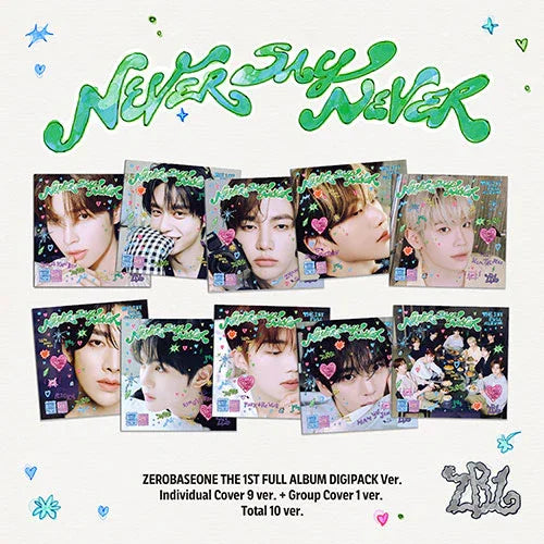 ZEROBASEONE 1st Full Album - NEVER SAY NEVER (DIGIPACK Ver.) + Applemusic Photocard