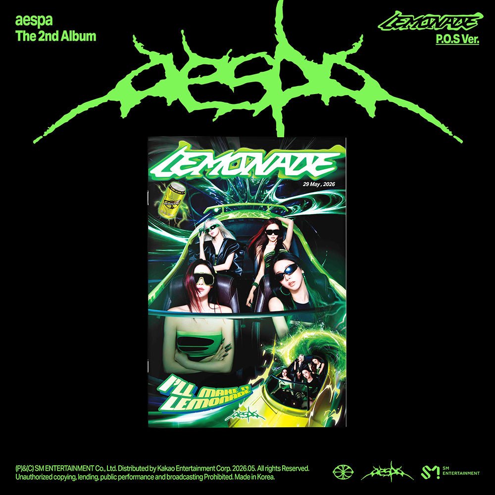 aespa 2nd Album - LEMONADE (P.O.S Ver.) - KPOP ONLINE STORE USA
