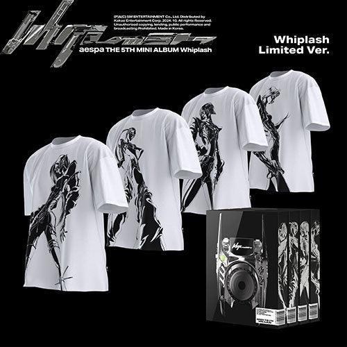 aespa 5th Mini Album - Whiplash (Whiplash Limited T-Shirts Ver.) - KPOP ONLINE STORE USA