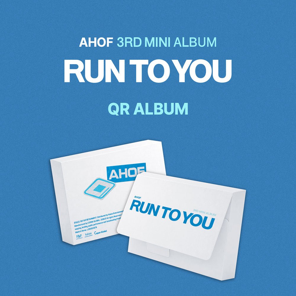 AHOF 3rd Mini Album - RUN TO YOU (QR ALBUM Ver.) - KPOP ONLINE STORE USA