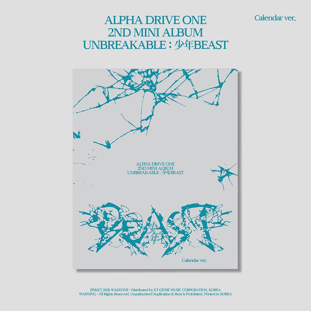 ALPHA DRIVE ONE 2nd Mini - UNBREAKABLE : 少年BEAST (Calendar ver.) - KPOP ONLINE STORE USA