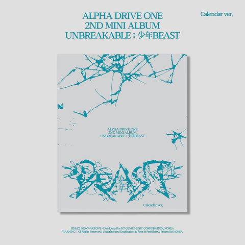 ALPHA DRIVE ONE 2nd Mini - UNBREAKABLE : 少年BEAST (Calendar ver.) - KPOP ONLINE STORE USA