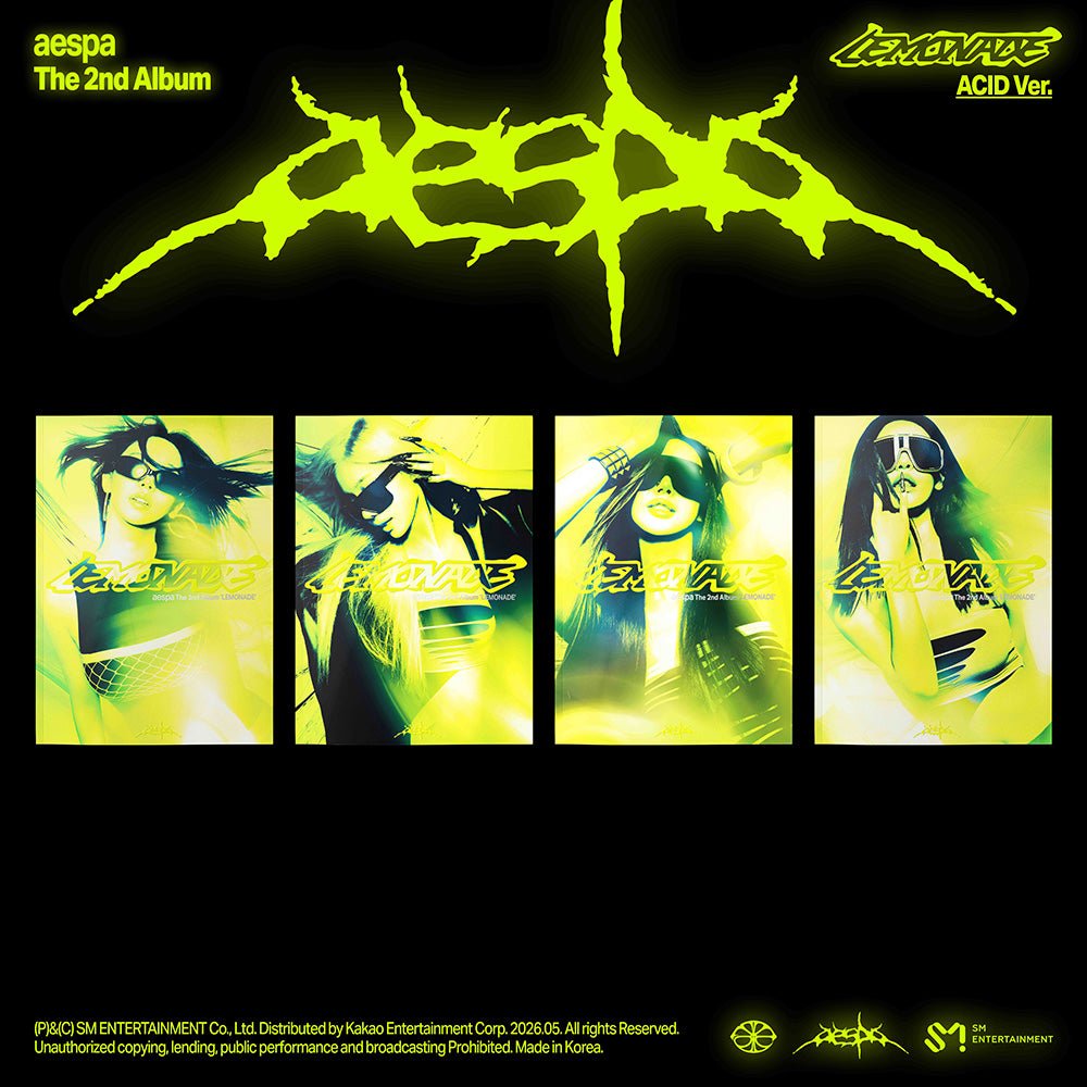 [APPLE MUSIC POB] aespa 2nd Album - LEMONADE (ACID Ver.) - KPOP ONLINE STORE USA