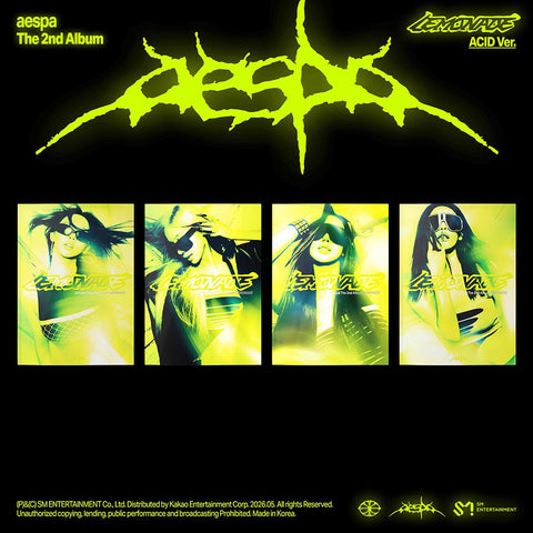 [APPLE MUSIC POB] aespa 2nd Album - LEMONADE (ACID Ver.) - KPOP ONLINE STORE USA