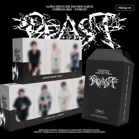 [APPLE MUSIC POB] ALPHA DRIVE ONE 2nd Mini - UNBREAKABLE : 少年BEAST (Hissing ver.) - KPOP ONLINE STORE USA