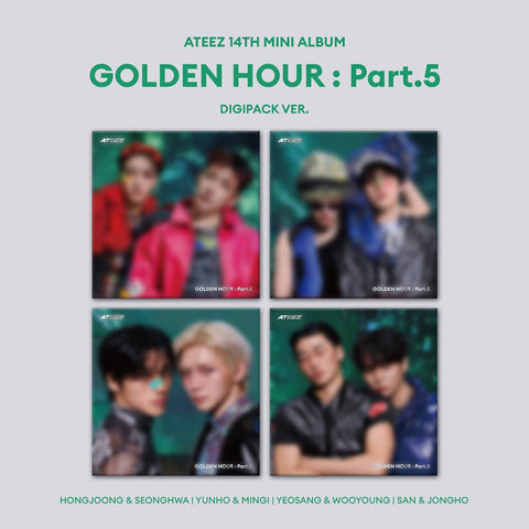 [APPLE MUSIC POB] ATEEZ 14th Mini Album - GOLDEN HOUR : Part.5 (DIGIPACK UNIT VER.) - KPOP ONLINE STORE USA