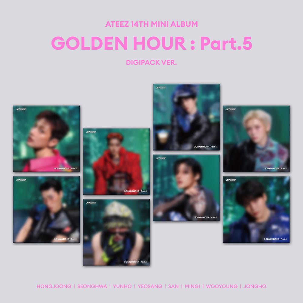 [APPLE MUSIC POB] ATEEZ 14th Mini Album - GOLDEN HOUR : Part.5 (DIGIPACK VER.) - KPOP ONLINE STORE USA