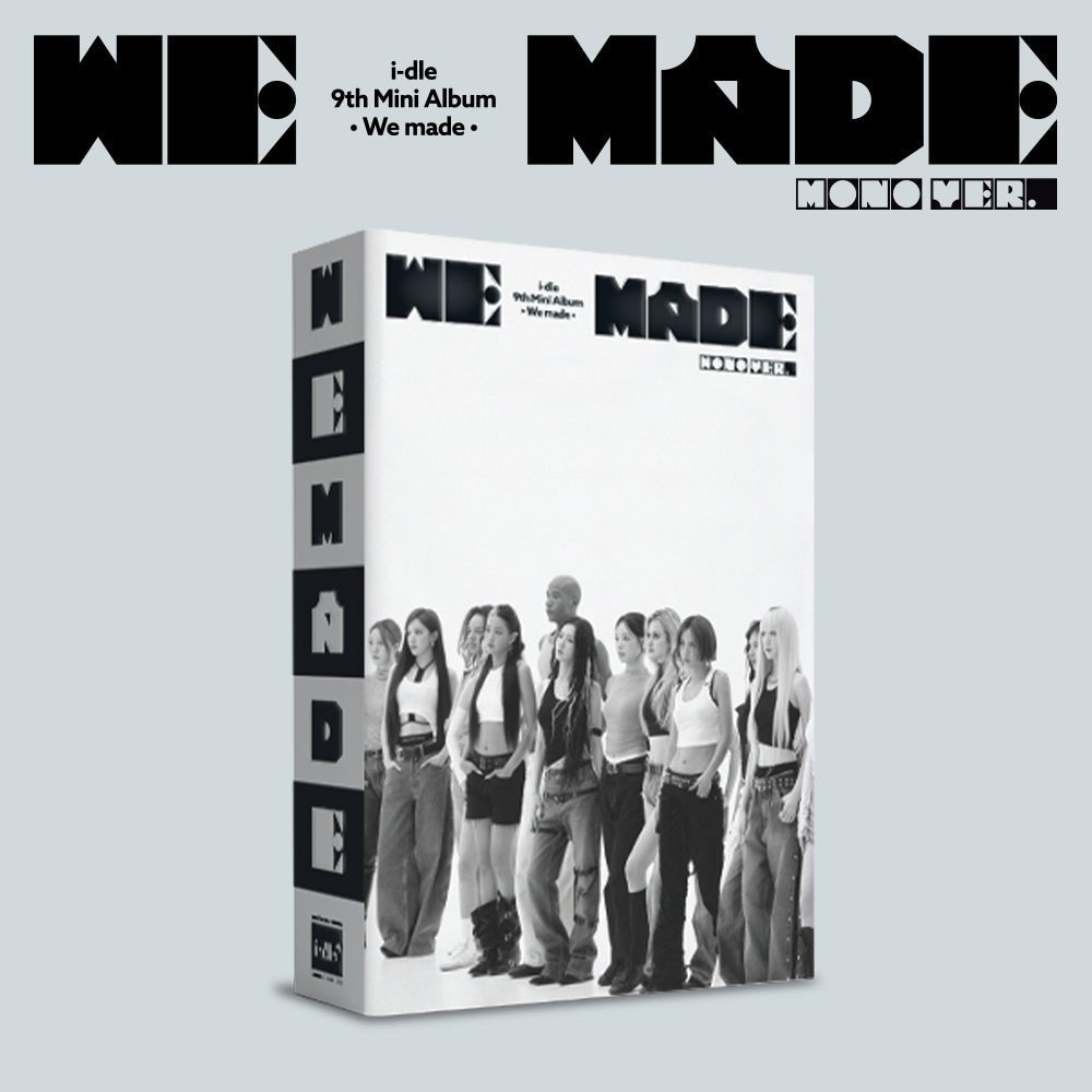 [APPLE MUSIC POB] i-dle 9th Mini Album - We made (Mono Ver. Crow Ver.) - KPOP ONLINE STORE USA