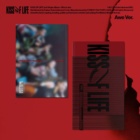 [APPLE MUSIC POB] KISS OF LIFE 2nd Single Album - Who is she (Awe Ver.) - KPOP ONLINE STORE USA