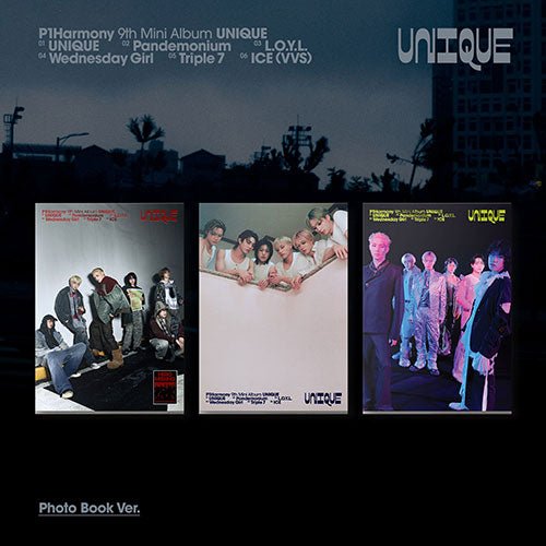 [APPLE MUSIC POB] P1Harmony 9th Mini Album - UNIQUE (Photobook Ver.) - KPOP ONLINE STORE USA