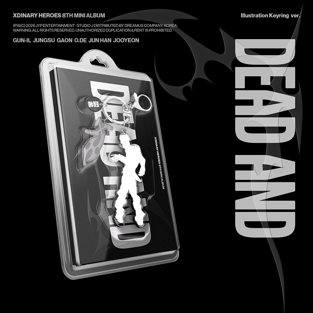 [APPLE MUSIC POB] Xdinary - Heroes 8th Mini Album - DEAD AND (Illustration Keyring ver) - KPOP ONLINE STORE USA