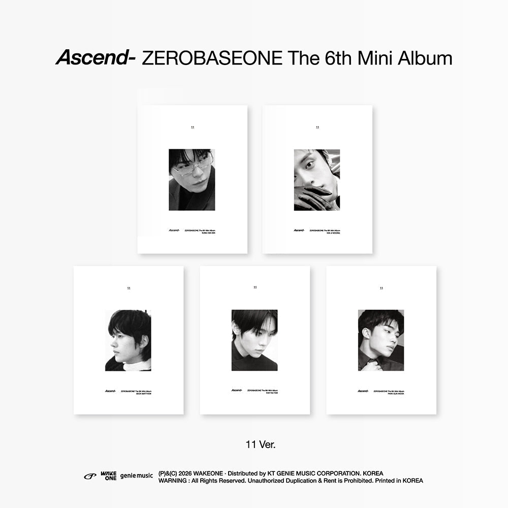 [APPLE MUSIC POB] ZEROBASEONE 6th Mini Album - Ascend - (11 Ver.) - KPOP ONLINE STORE USA