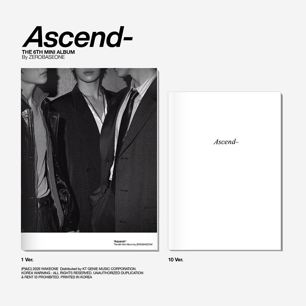 [APPLE MUSIC POB] ZEROBASEONE 6th Mini Album - Ascend - (Photobook Ver.) - KPOP ONLINE STORE USA