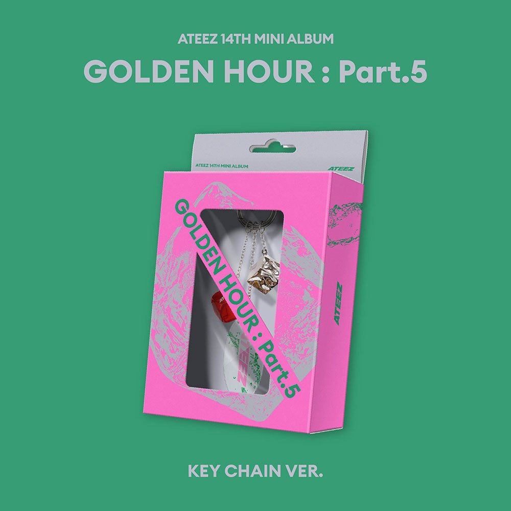 ATEEZ 14th Mini Album - GOLDEN HOUR : Part.5 (KEY CHAIN VER) - KPOP ONLINE STORE USA