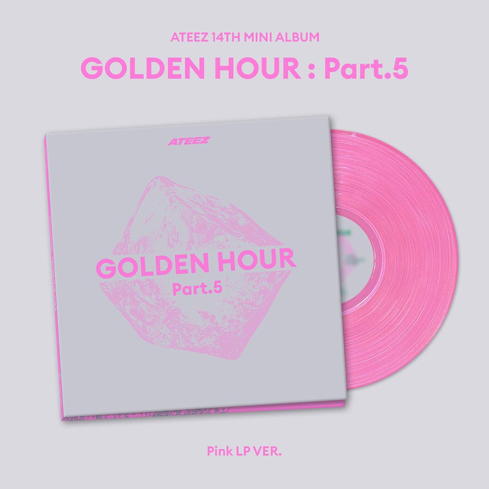 ATEEZ 14th Mini Album - GOLDEN HOUR : Part.5 (Pink LP VER.) - KPOP ONLINE STORE USA