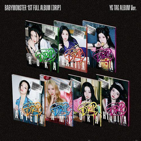 BABYMONSTER 1st FULL ALBUM - DRIP (YG TAG ALBUM VER.) + HOLOGRAM PC - KPOP ONLINE STORE USA
