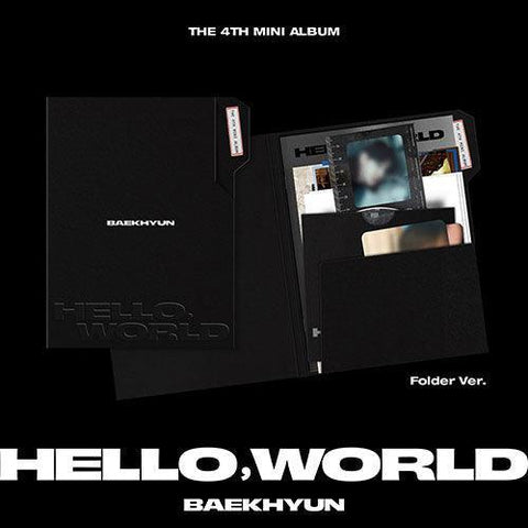 BAEKHYUN (EXO) 4th Mini Album - [Hello, World] (Folder Ver.) - KPOP ONLINE STORE USA