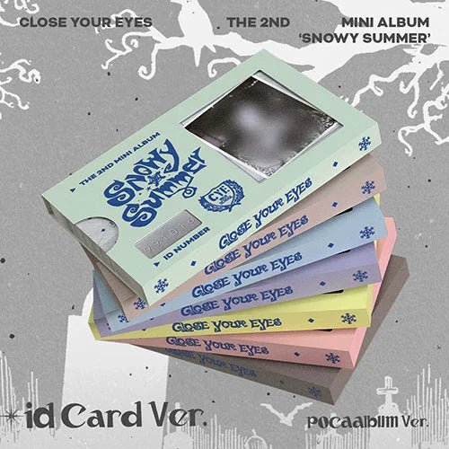 CLOSE YOUR EYES The 2nd Mini Album - Snowy Summer (ID Card Ver. / POCAALBUM) - KPOP ONLINE STORE USA