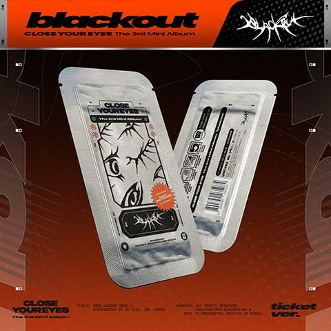 CLOSE YOUR EYES The 3rd Mini Album - blackout (ticket ver.) - KPOP ONLINE STORE USA