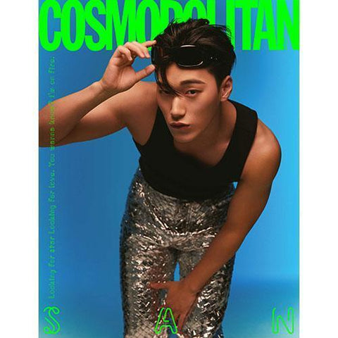 COSMOPOLITAN 2023 - 08 ATEEZ Cover + Post Card - KPOP ONLINE STORE USA