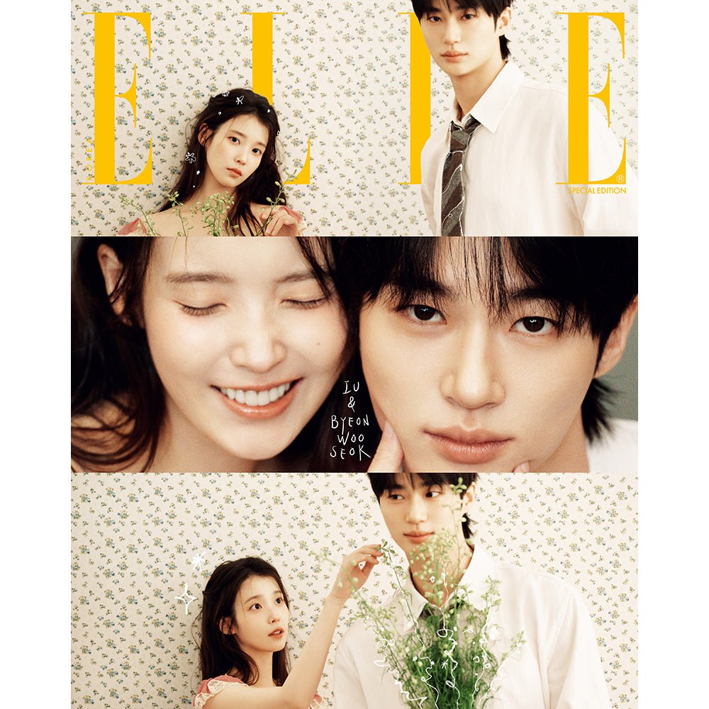 ELLE KOREA 2026 April Special Edition - Byeon Woo - Seok and IU cover - KPOP ONLINE STORE USA