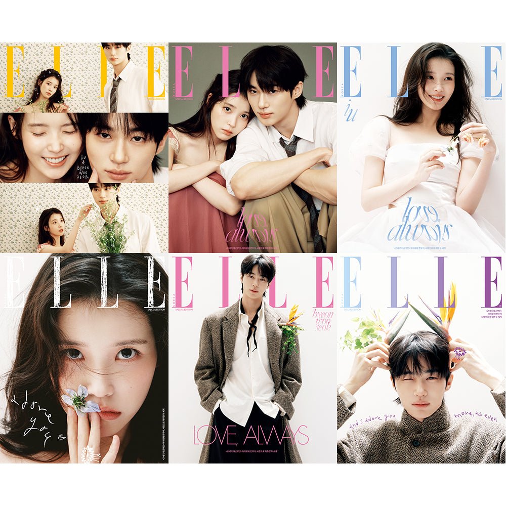 ELLE KOREA 2026 April Special Edition - Byeon Woo - Seok and IU cover - KPOP ONLINE STORE USA