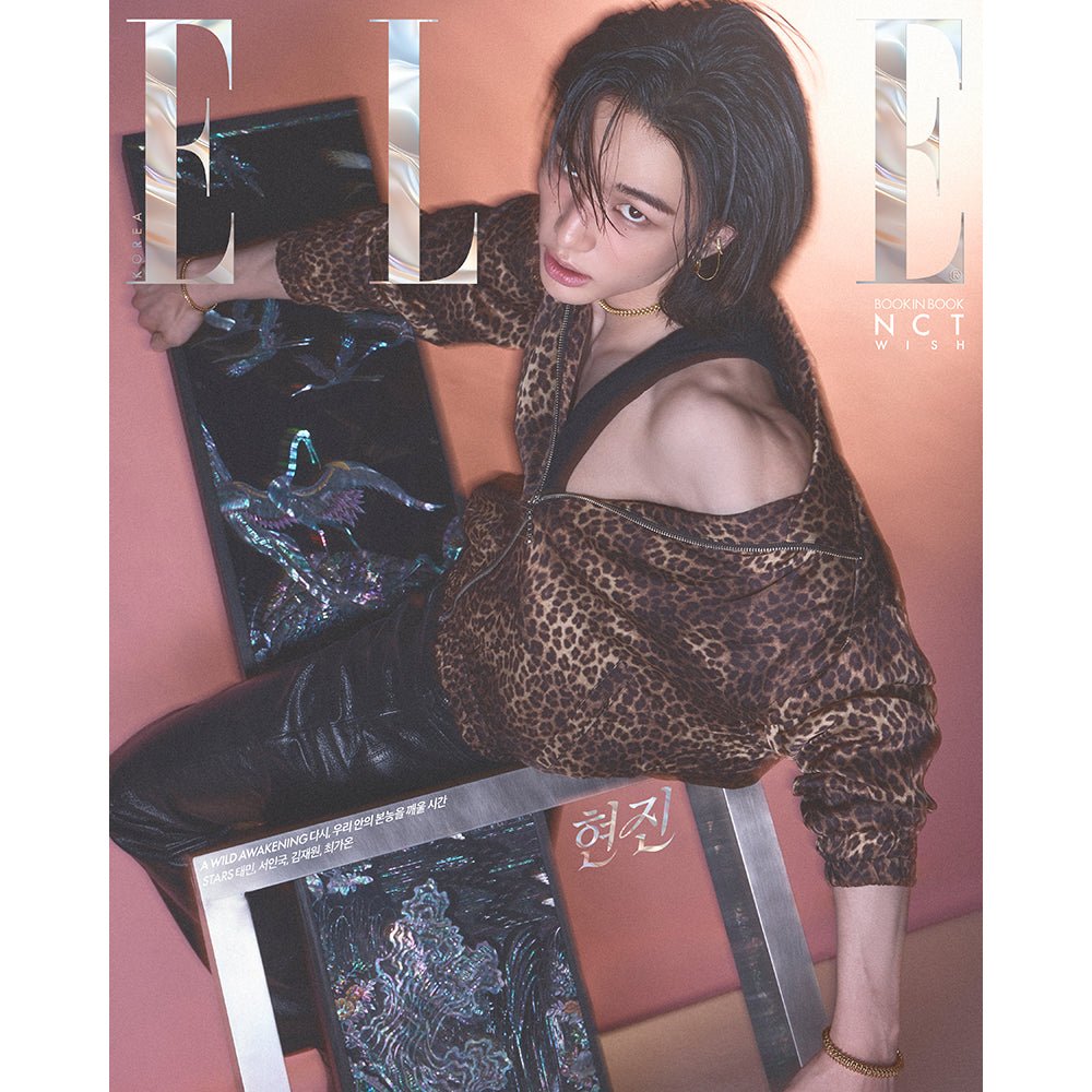 ELLE KOREA 2026 April - Stray Kids Hyunjin and NCT Wish (Book in Book) - KPOP ONLINE STORE USA