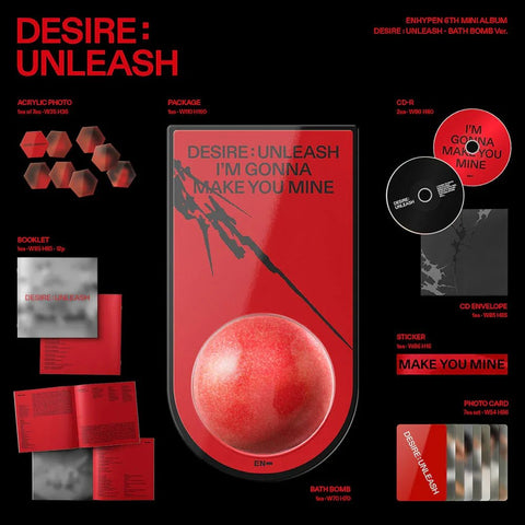 ENHYPEN - DESIRE : UNLEASH (BATH BOMB ver.) - KPOP ONLINE STORE USA