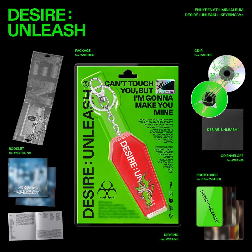 ENHYPEN - DESIRE : UNLEASH (KEYRING ver.) - KPOP ONLINE STORE USA