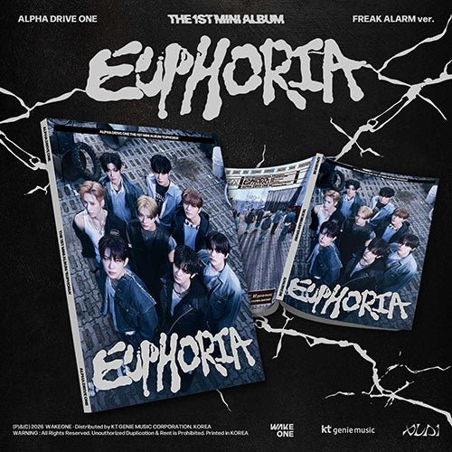[EXCLUSIVE POB] ALPHA DRIVE ONE 1st Mini Album - EUPHORIA (FREAK ALARM ver.) - KPOP ONLINE STORE USA