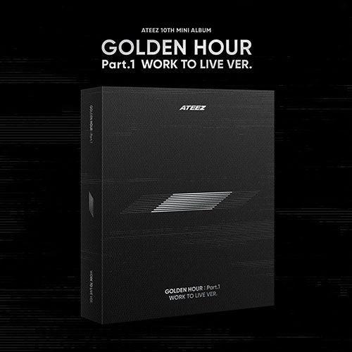 [EXCLUSIVE POB] ATEEZ 10th Mini - GOLDEN HOUR : Part.1 (WORK TO LIVE VER.) - KPOP ONLINE STORE USA