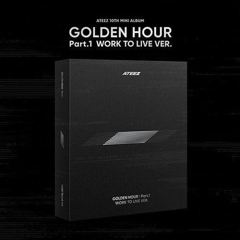 [EXCLUSIVE POB] ATEEZ 10th Mini - GOLDEN HOUR : Part.1 (WORK TO LIVE VER.) - KPOP ONLINE STORE USA
