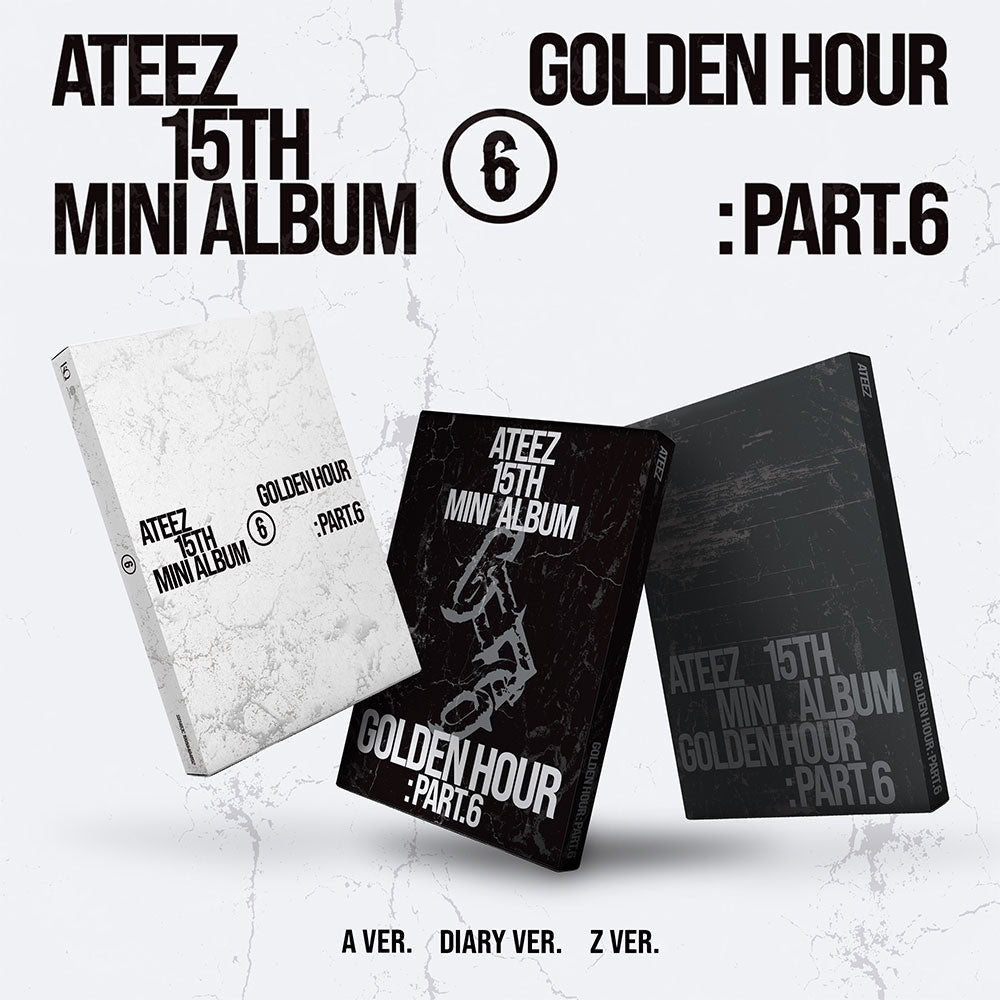 [EXCLUSIVE POB] ATEEZ 15th Mini Album - GOLDEN HOUR : Part.6 - KPOP ONLINE STORE USA