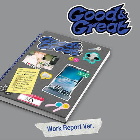 [EXCLUSIVE POB] KEY 2nd Mini Album - Good & Great (Work Report Ver.) - KPOP ONLINE STORE USA