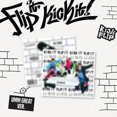 [EXCLUSIVE POB] KickFlip 1st Mini Album - Flip it, Kick it! (Umm Great ver.) - KPOP ONLINE STORE USA