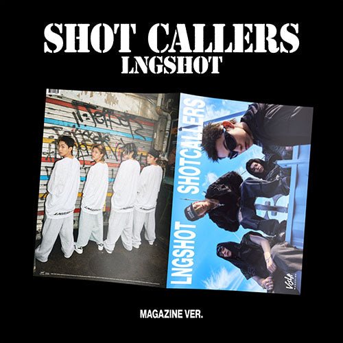 [EXCLUSIVE POB] LNGSHOT 1st EP - SHOT CALLERS (Magazine Ver.) - KPOP ONLINE STORE USA