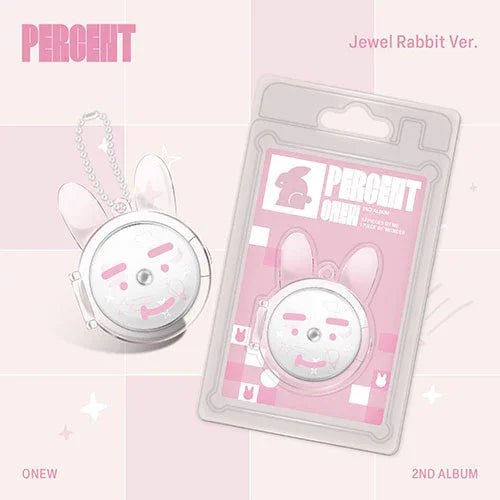 [EXCLUSIVE POB] ONEW (SHINee) 2nd Album - PERCENT (Jewel Rabbit Ver.) - KPOP ONLINE STORE USA