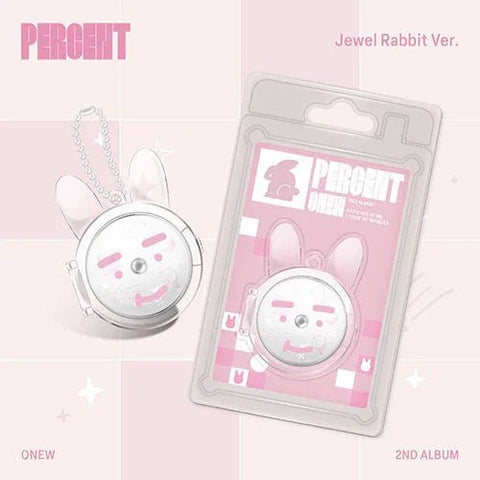 [EXCLUSIVE POB] ONEW (SHINee) 2nd Album - PERCENT (Jewel Rabbit Ver.) - KPOP ONLINE STORE USA