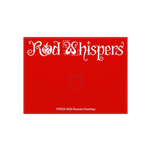[EXCLUSIVE POB] TWICE - 2026 Season's Greetings [RED WHISPERS] - KPOP ONLINE STORE USA