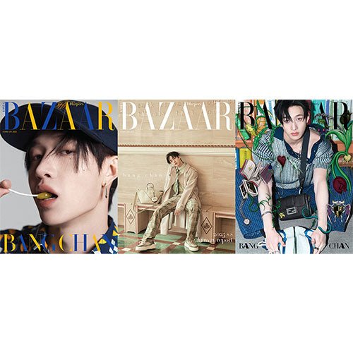 HARPER'S BAZAAR 2025 - 02 Stray Kids Bang Chan - KPOP ONLINE STORE USA