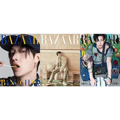 HARPER'S BAZAAR 2025 - 02 Stray Kids Bang Chan - KPOP ONLINE STORE USA